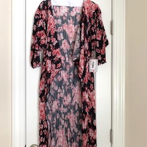 BNWT S floral kimono cardigan Lularoe Shirley